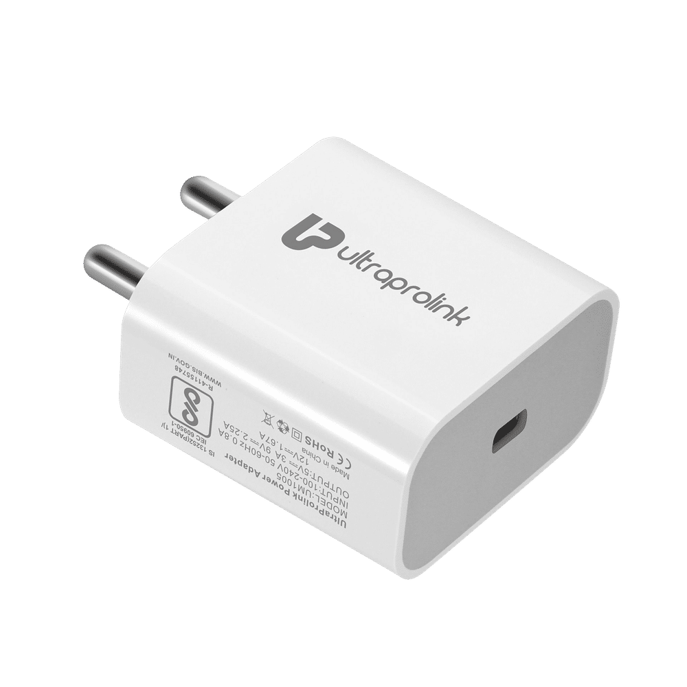 Buy UltraProlink Boost 20W Type C Fast Charger (Adapter Only, Builtin